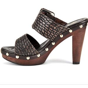 Isola madras leather sandals